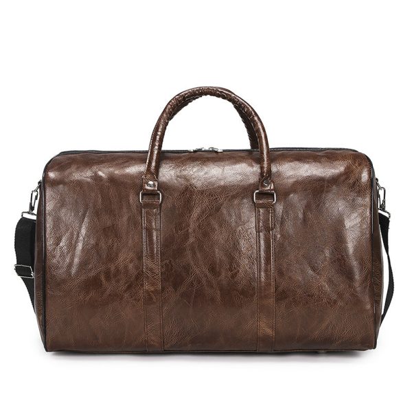 Sac Week-End Simili Cuir marron