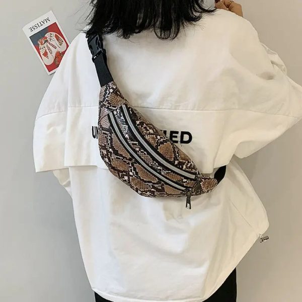 sac banane femme tendance serpent