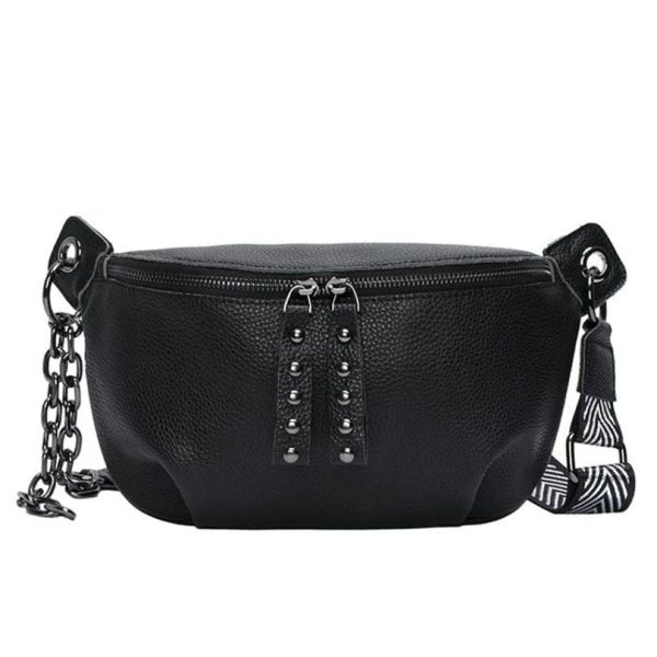 sac banane femme luxe noir