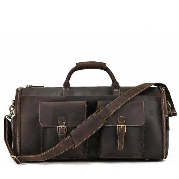 sac de voyage homme cuir vintage