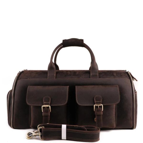 grand sac cuir vintage