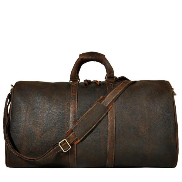 sac de voyage cuir marron