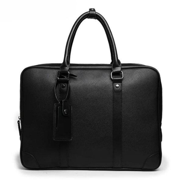 porte-document cuir noir