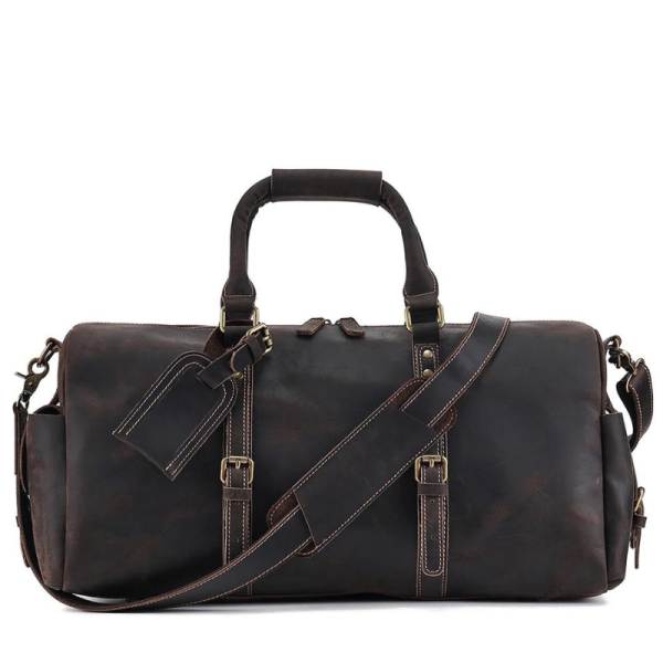 sac de voyage en cuir de vachette