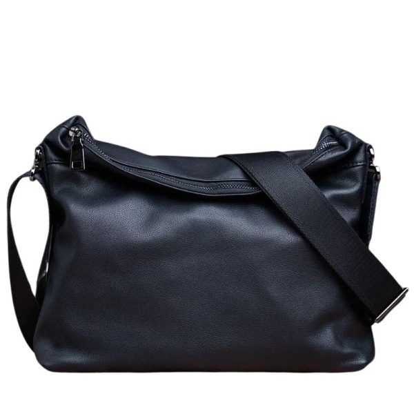 sac rectangulaire cuir noir