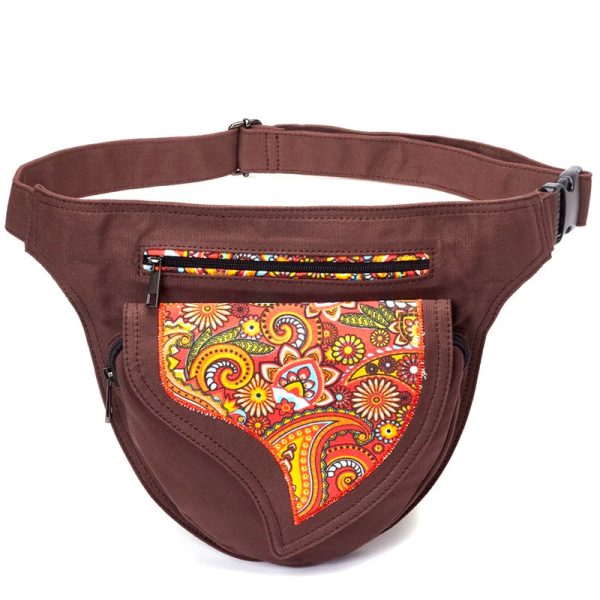 sac banane vintage motifs paisley
