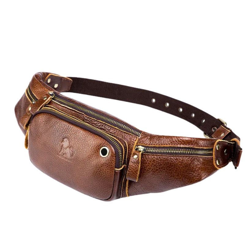 sac banane homme cuir