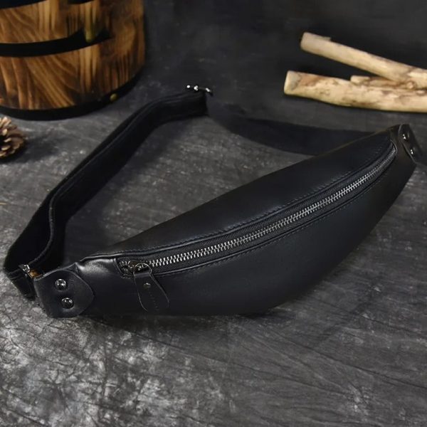 sac banane cuir robuste