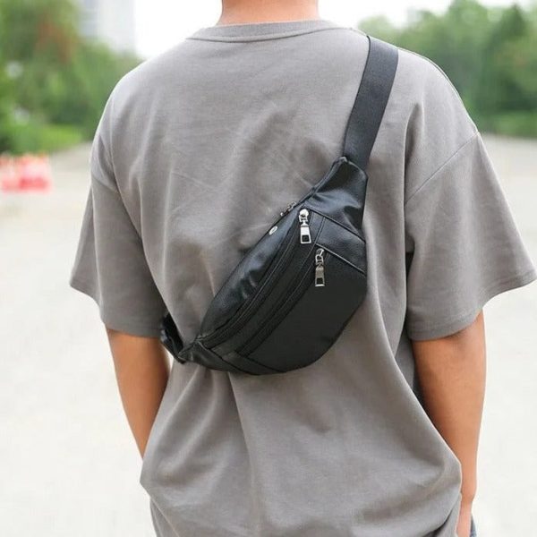 sac banane cuir moderne