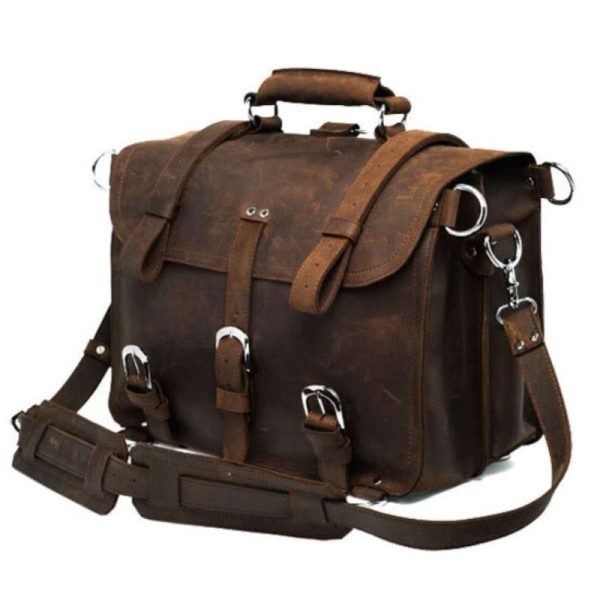 sac de voyage cuir vintage