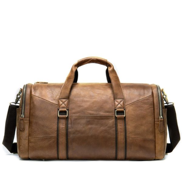 sac bandoulière homme cuir marron