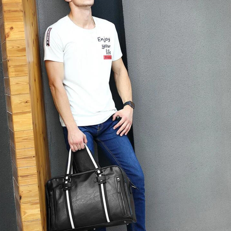 sac noir élégant homme