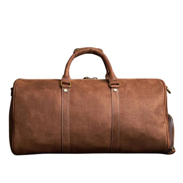 sac business cuir marron