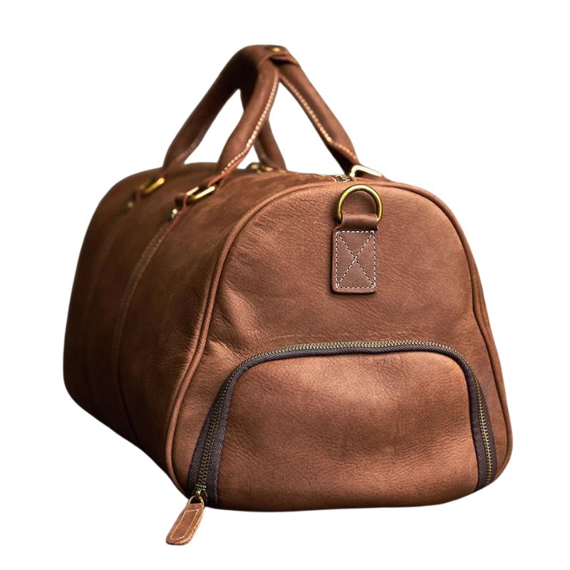 sac élégant cuir marron