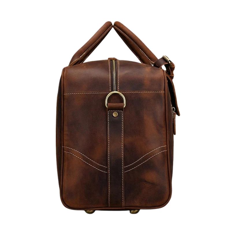 sac voyage cuir marron