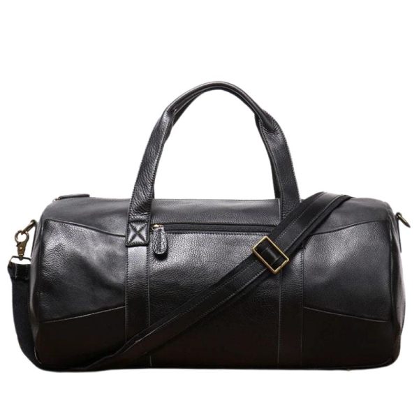 Sac Polochon Cuir noir