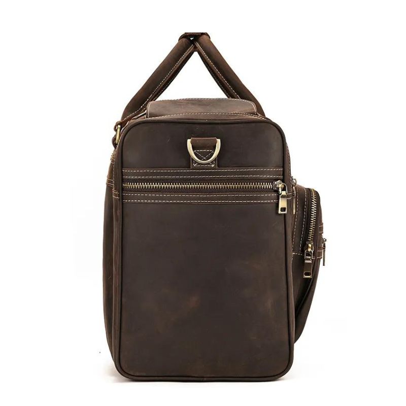 bagage cuir marron