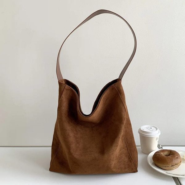 sac fourre tout en daim