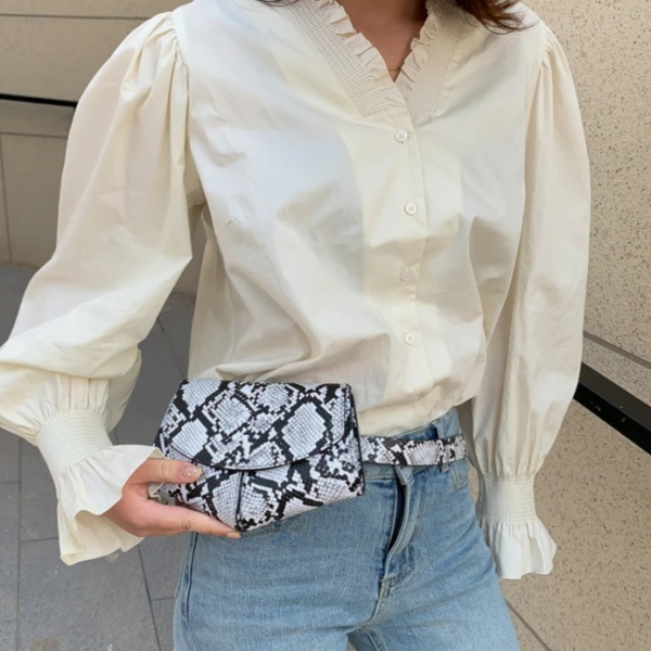 sac ceinture chic en cuir