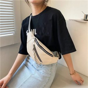 sac banane cuir femme