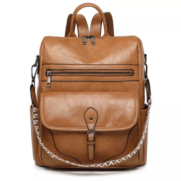 grand sac à dos en cuir