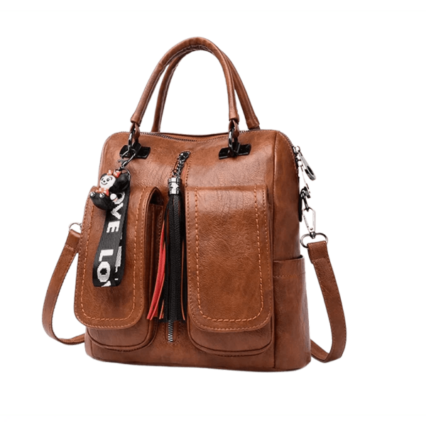 sac à dos carré en cuir