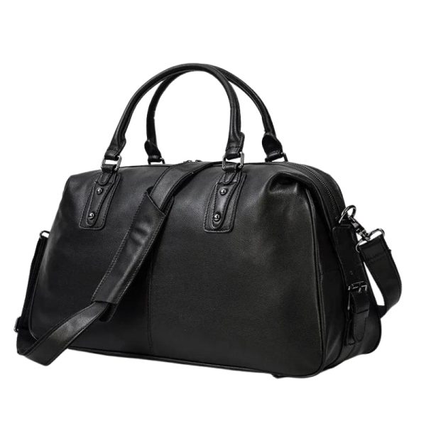 sac à main homme cuir noir