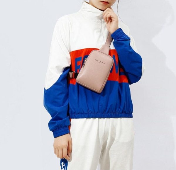 sac banane en cuir femme