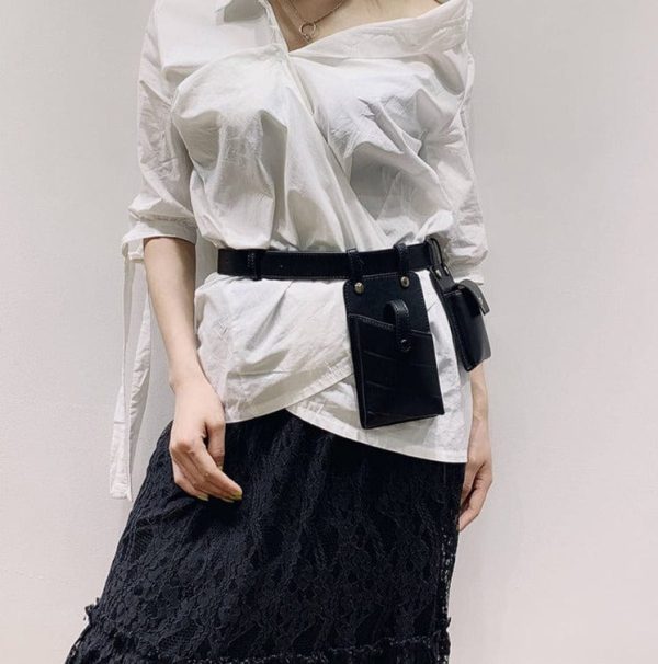 sac banane cuir femme