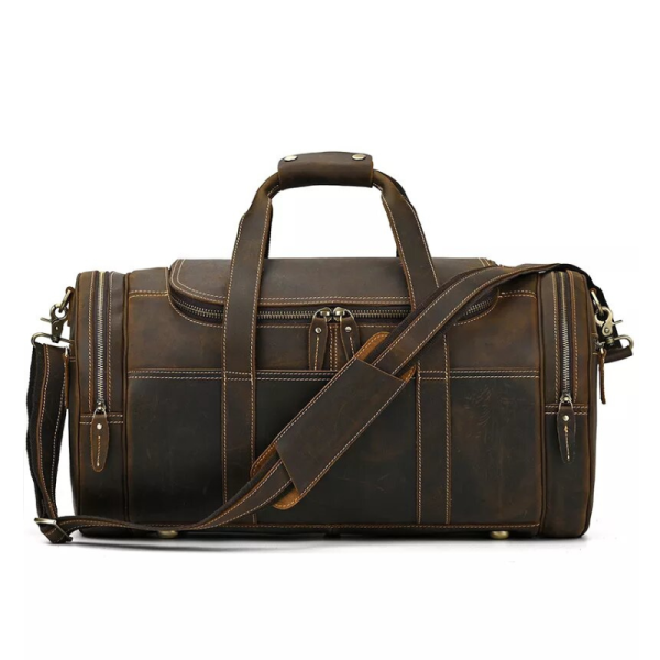 sac voyage polochon cuir