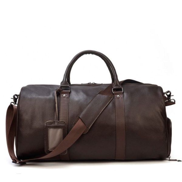 sac week-end homme cuir marron