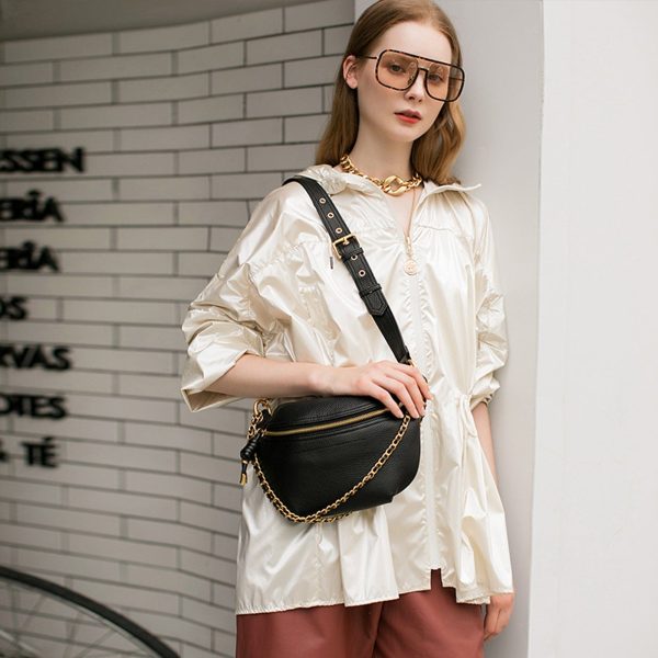 sac banane cuir femme