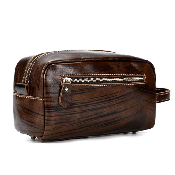 Trousse de toilette en cuir de luxe