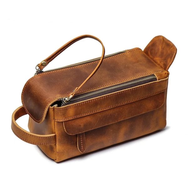 trousse toilette cuir homme